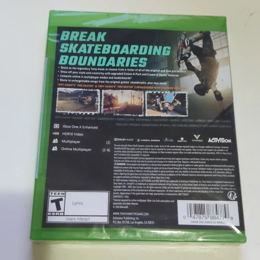 Tony Hawk Pro Skater 1 + 2 (2020, Xbox One) Brand New/ Sealed